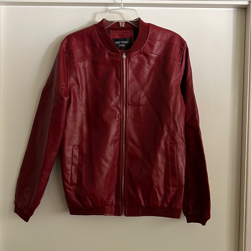 Red faux leather Jacket